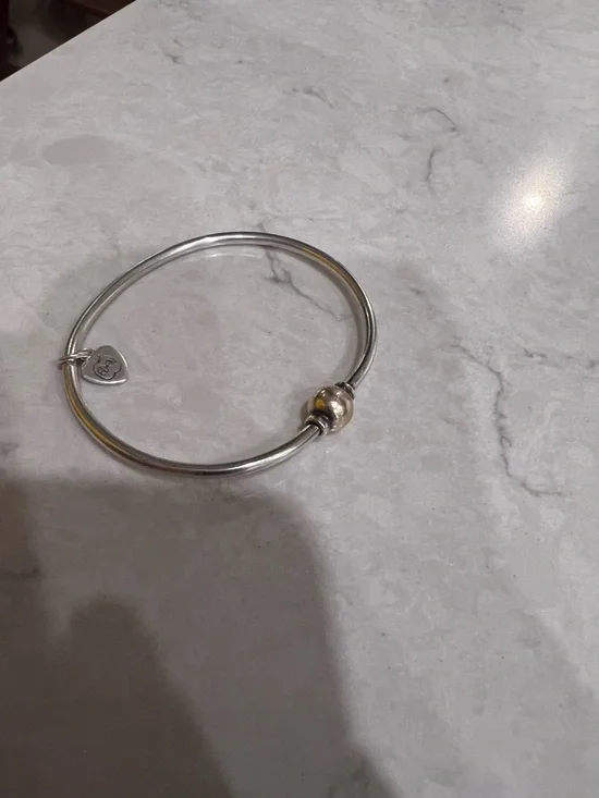 EDEN HAND ARTS 925 SILVER AND 14K GOLD, SCREWBALL CAPE COD BRACELET - Picture 11 of 12